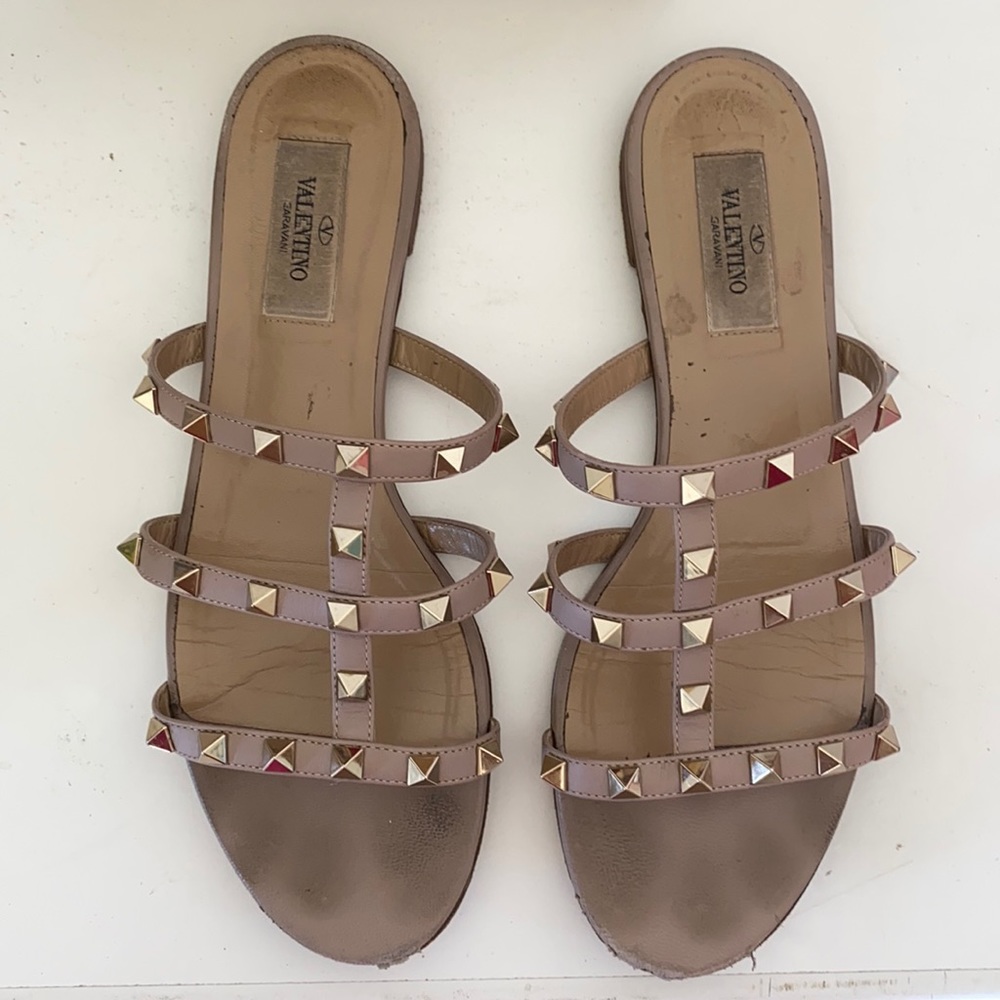 Valentino Garavani Rockstud Slide Sandal